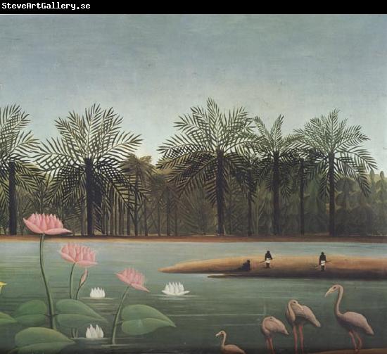 Henri Rousseau The Flamingos